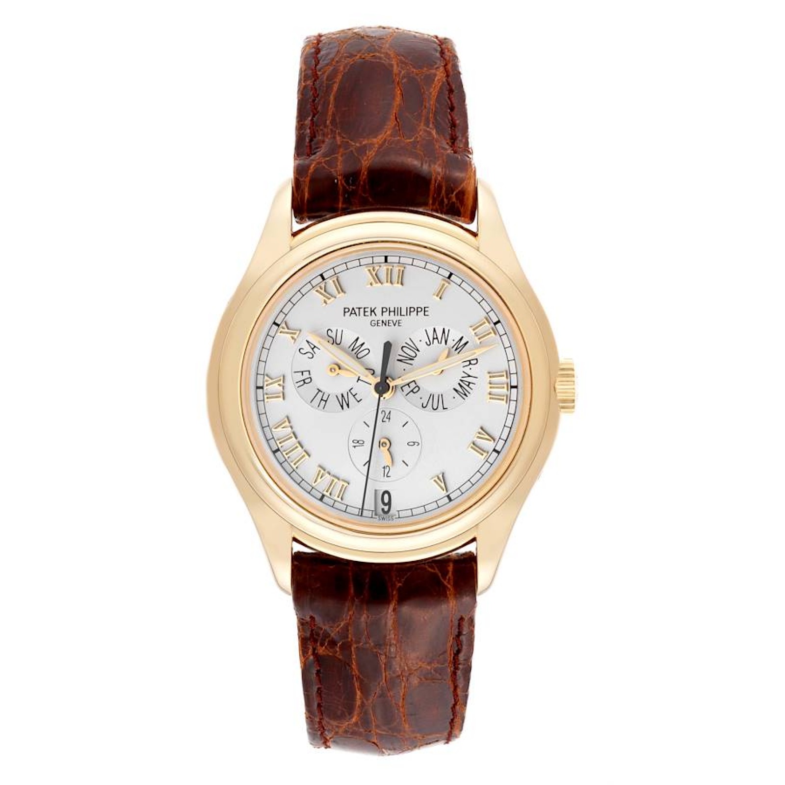 Patek Philippe Complicated Annual Calendar Yellow Gold Watch 5035