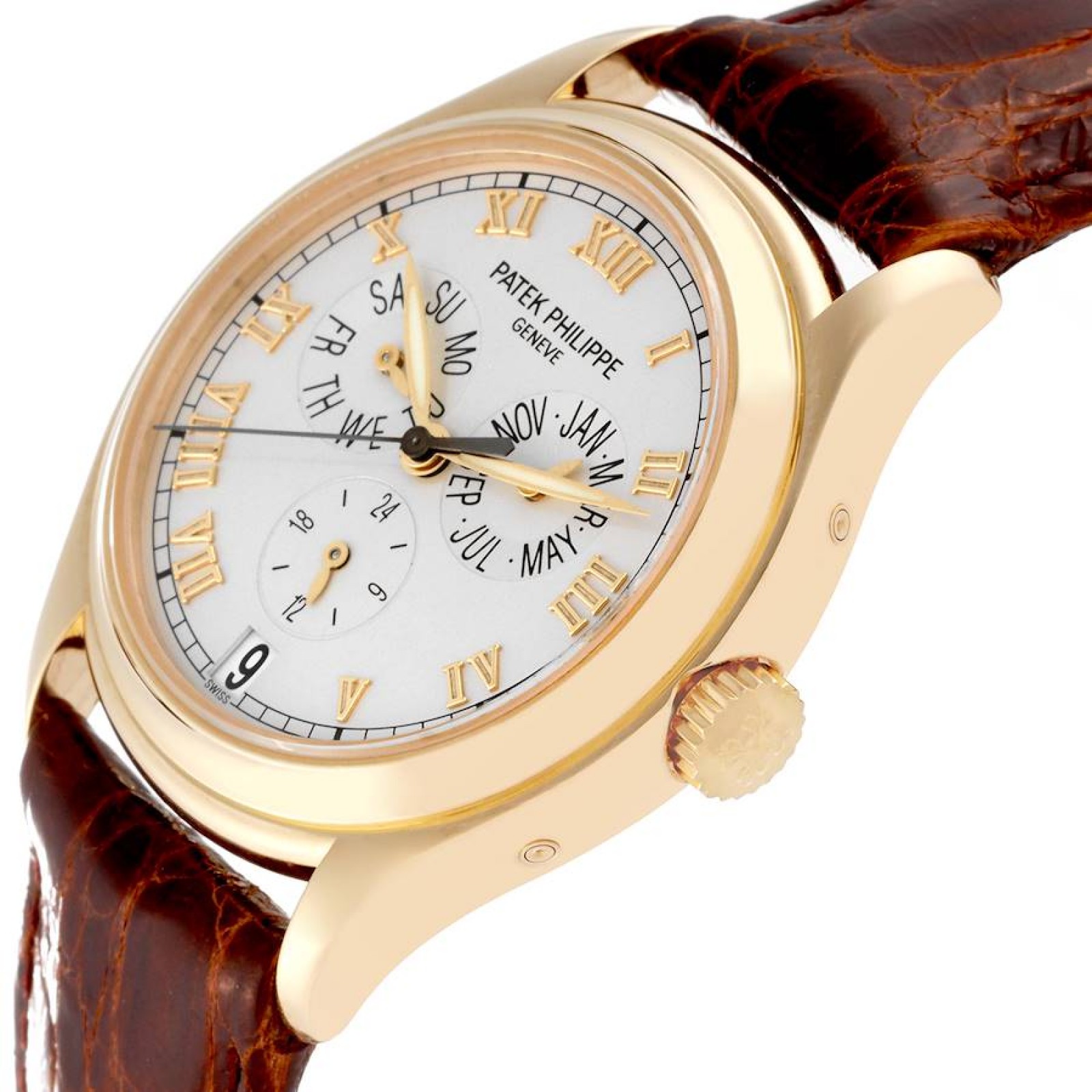 Patek Philippe Complicated Annual Calendar Yellow Gold Watch 5035