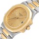 Patek Philippe Nautilus Steel Yellow Gold Champagne Dial Mens Watch 3800