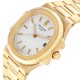 Patek Philippe Nautilus Yellow Gold White Dial Mens Watch 3800