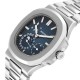 Patek Philippe Nautilus Blue Dial Moonphase Steel Mens Watch 5712