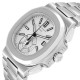 Patek Philippe Nautilus White Dial Steel Mens Watch 5980