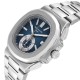 Patek Philippe Nautilus Blue Dial Steel Mens Watch 5980