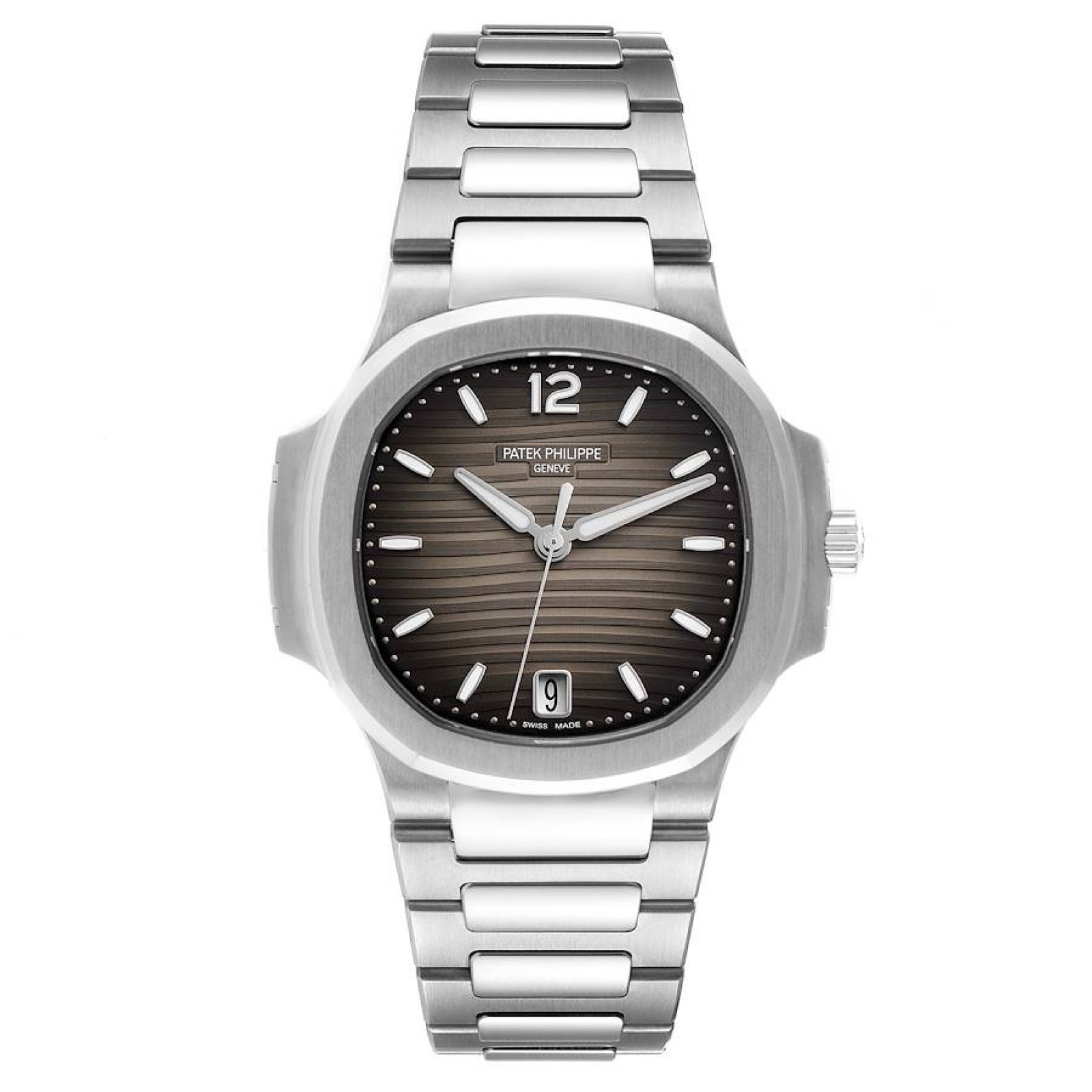 Patek Philippe Nautilus Grey Dial Steel Mens Watch 7118