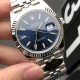 Rolex Datejust Steel White Gold Blue Dial Mens Watch 126234