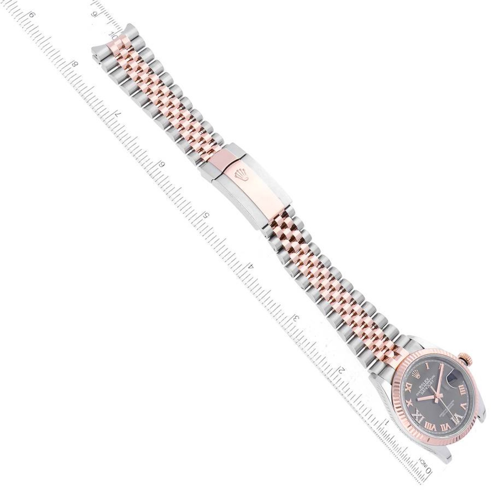 Rolex Datejust 36 Steel Everose Rose Gold Diamond Mens Watch 126231