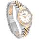 Rolex Datejust White Roman Dial Steel Yellow Gold Mens Watch 16233