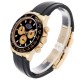 Rolex Daytona Yellow Gold Black Dial Ceramic Bezel Mens Watch 116518 Box Card