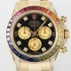 Rolex Daytona 18K Yellow Gold Rainbow Diamond 116598RBOW