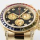 Rolex Daytona 18K Yellow Gold Rainbow Diamond 116598RBOW