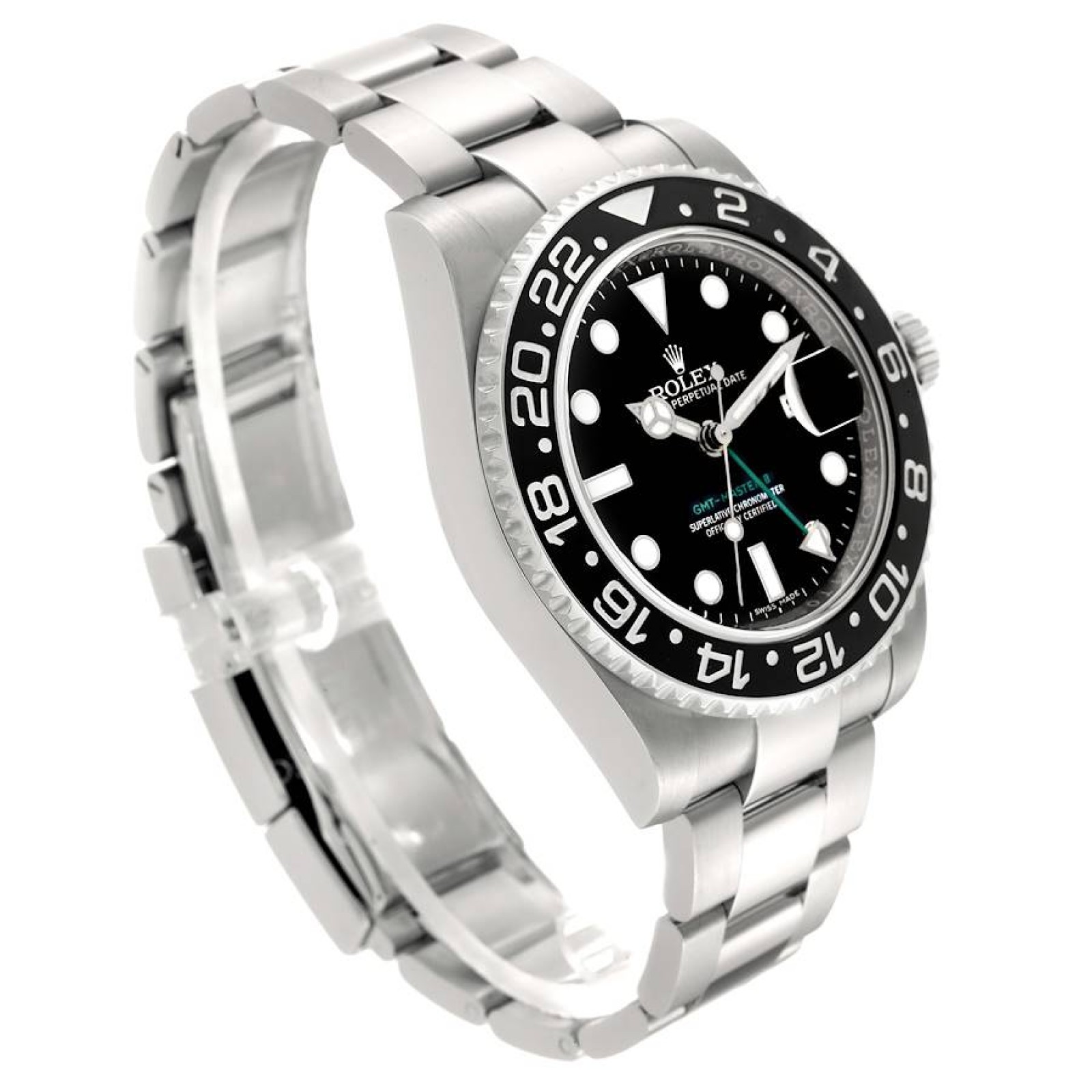 Rolex GMT Master II Green Hand Steel Mens Watch 116710