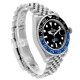 Rolex GMT Master II Batgirl Black Blue Bezel Steel Mens Watch 126710