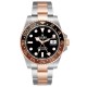 Rolex GMT Master II Root Beer Steel Rose Gold Mens Watch 126711