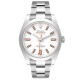 Rolex Milgauss White Dial Orange Markers Steel Mens Watch 116400