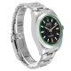 Rolex Milgauss Black Dial Green Crystal Steel Mens Watch 116400