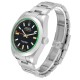 Rolex Milgauss Black Dial Green Crystal Steel Mens Watch 116400