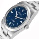 Rolex Oyster Perpetual 39mm Blue Dial Steel Mens Watch 114300