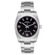 Rolex Oyster Perpetual Steel White Gold Black Dial Mens Watch 116034