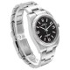 Rolex Oyster Perpetual Steel White Gold Black Dial Mens Watch 116034