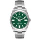 Rolex Oyster Perpetual 41mm Green Dial Steel Mens Watch 124300