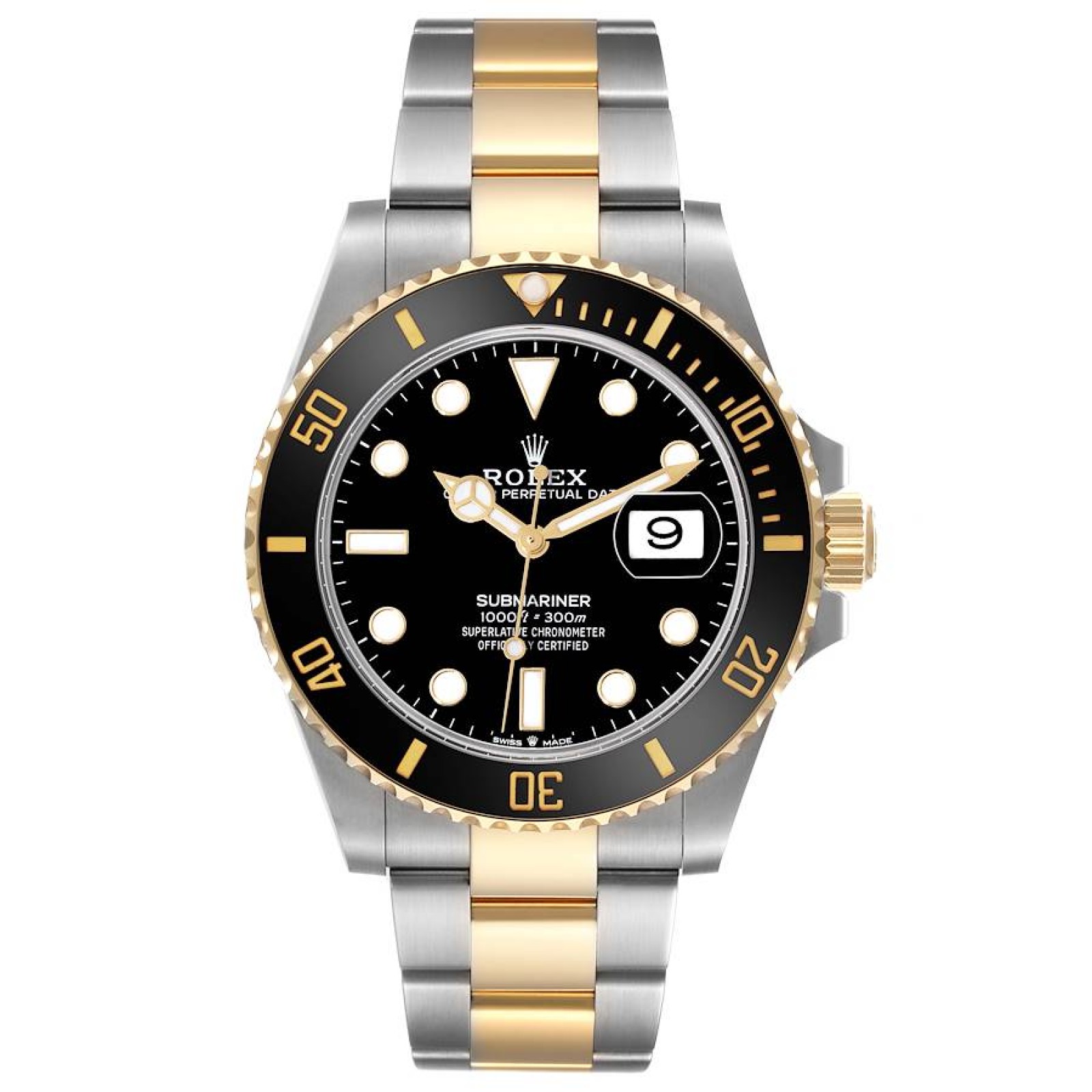 Rolex Submariner 41 Steel Yellow Gold Mens Watch 126613