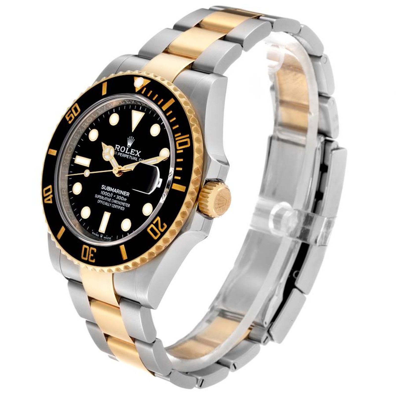 Rolex Submariner 41 Steel Yellow Gold Mens Watch 126613