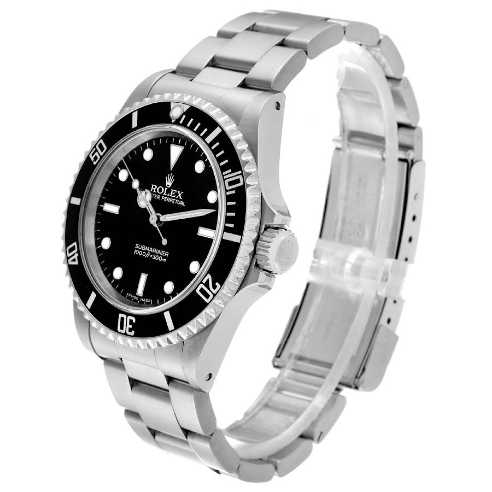 Rolex Submariner No Date 2 Liner Steel Mens Watch 14060