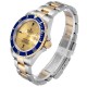 Rolex Submariner Steel Gold Diamond Sapphire Serti Dial Watch 16613