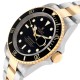 Rolex Submariner Steel Yellow Gold Black Dial Mens Watch 16613