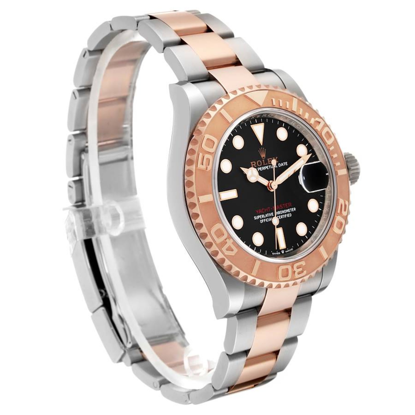 Rolex Yachtmaster Rose Gold Steel Rolesor Mens Watch 126621