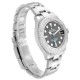 Rolex Yachtmaster 37 Midsize Steel Platinum Bezel Mens Watch 268622