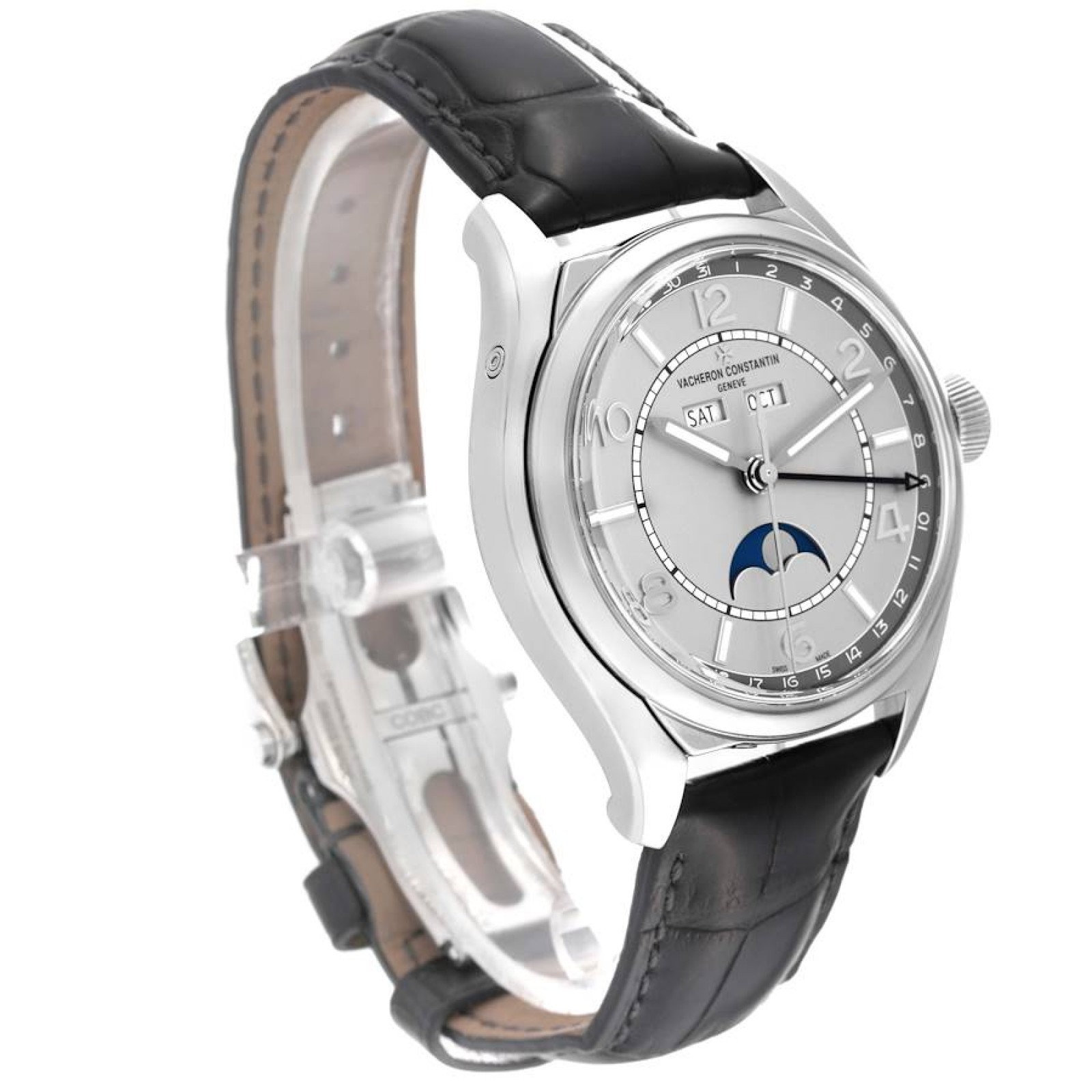 Vacheron Constantin FiftySix Complete Calendar Steel Mens Watch 4000E