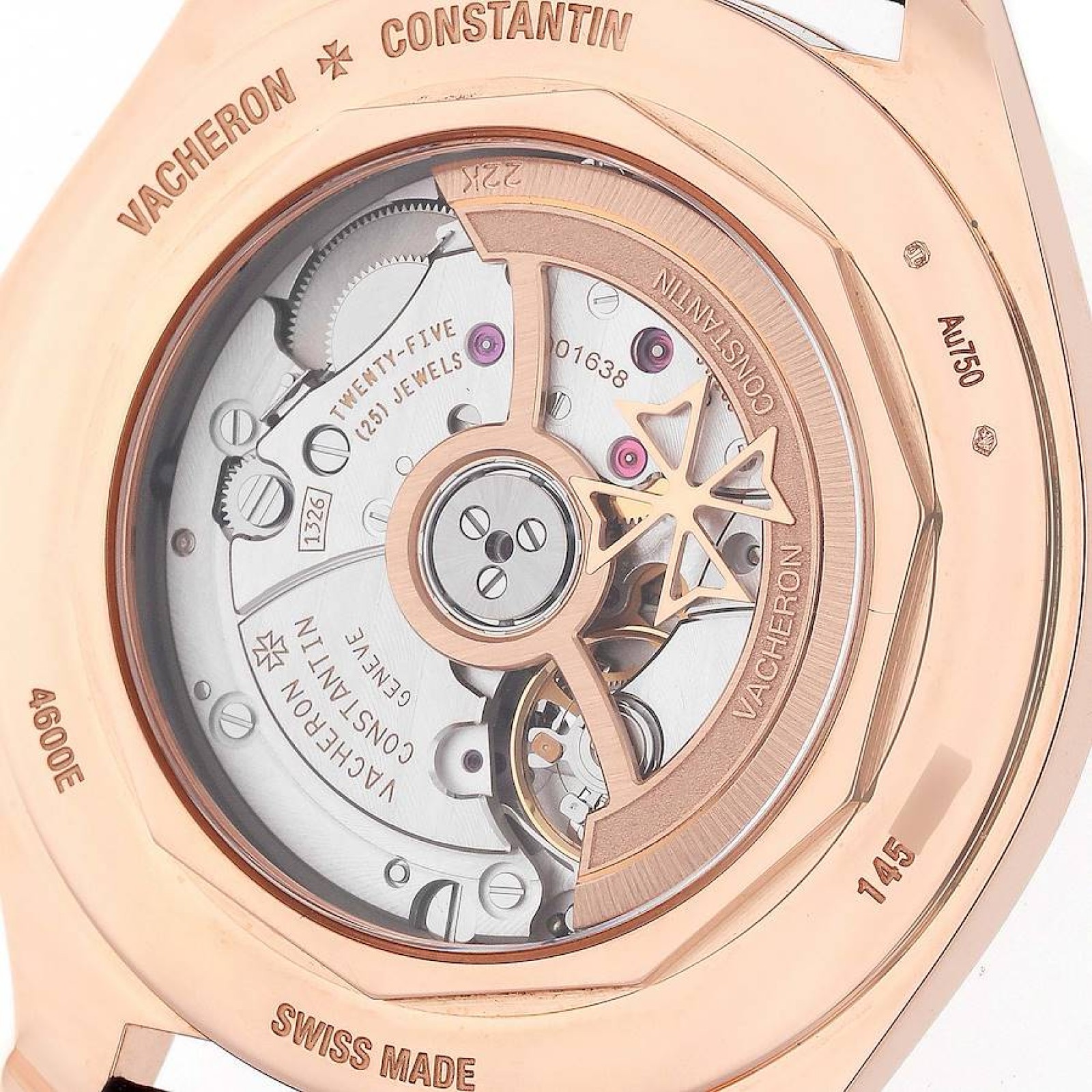 Vacheron Constantin FiftySix Brown Dial Rose Gold Mens Watch 4600E